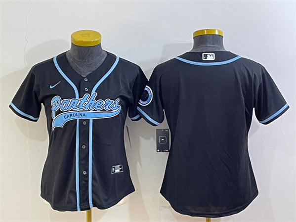 Custom Carolina Panthers black jersey