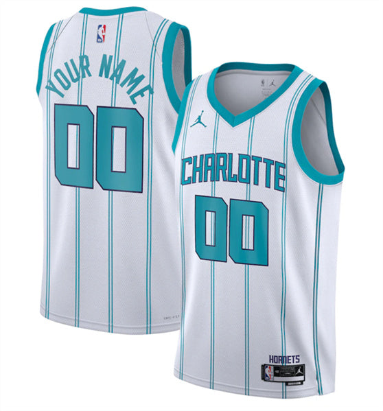 Custom Charlotte Hornets white jersey