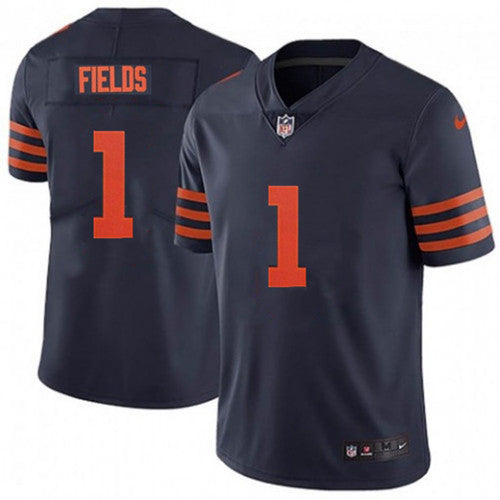 Justin Fields Chicago Bears navy jersey
