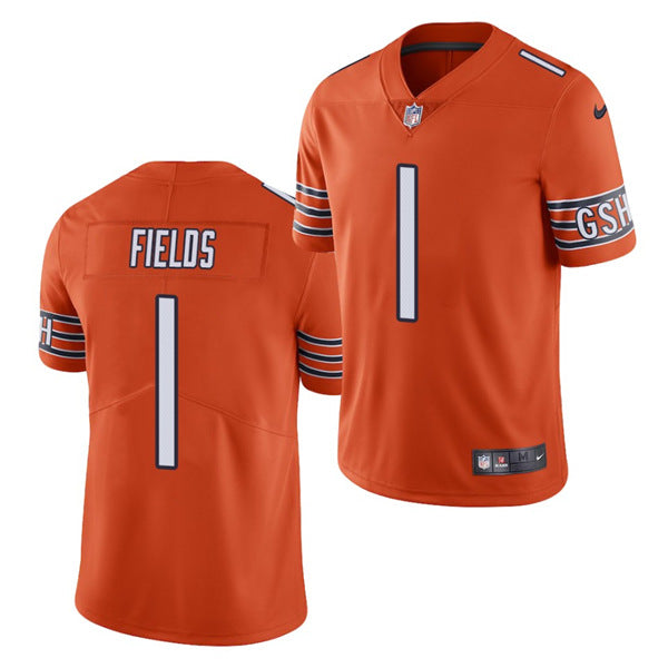 Justin Fields Chicago Bears orange jersey