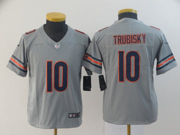 Mitchell Trubisky Chicago Bears silver Inverted Legend jersey