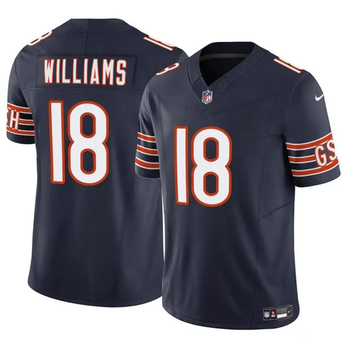 Caleb Williams Chicago Bears navy FUSE jersey