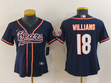 Caleb Williams Chicago Bears navy jersey