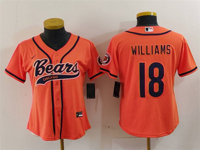 Caleb Williams Chicago Bears orange jersey