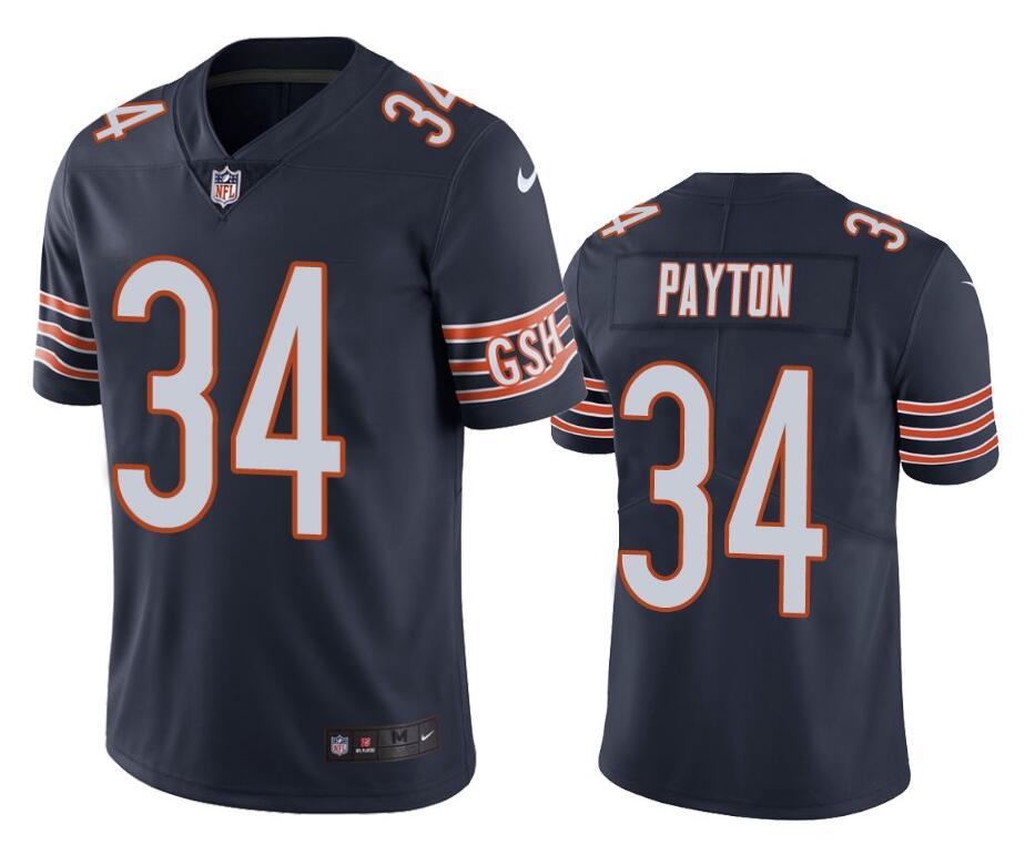 Walter Payton Chicago Bears navy jersey