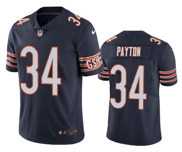 Walter Payton Chicago Bears navy jersey