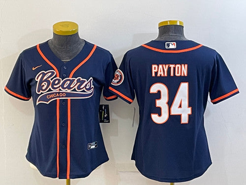 Walter Payton Chicago Bears navy jersey