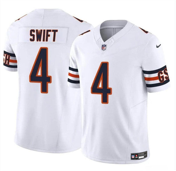 DAndre Swift Chicago Bears white FUSE jersey