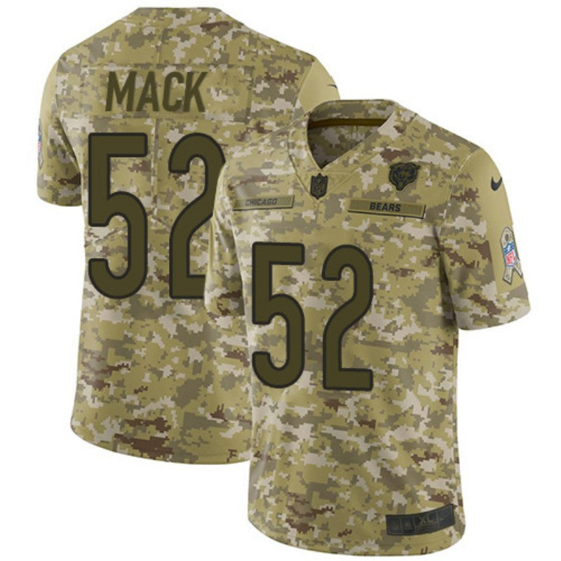 Khalil Mack Chicago Bears camo Salute To Service jersey