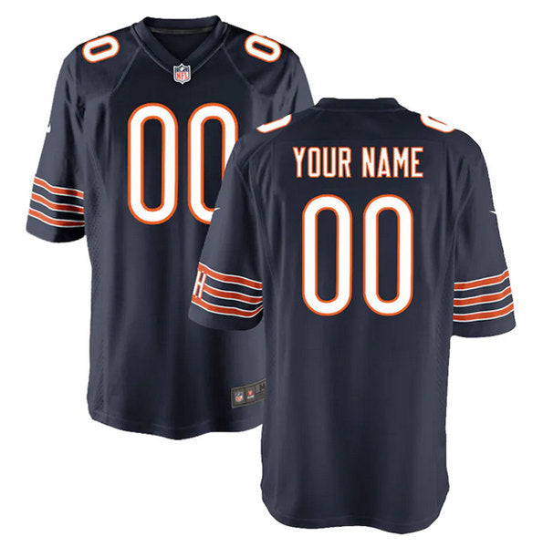 Custom Chicago Bears navy Game jersey