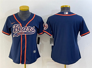Custom Chicago Bears navy jersey