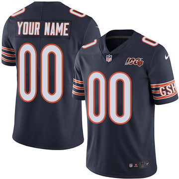 Custom Chicago Bears navy jersey