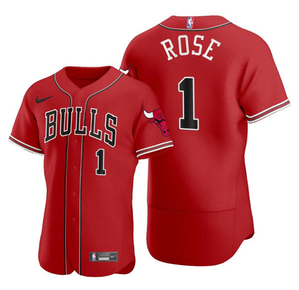 Derrick Rose Chicago Bulls red jersey