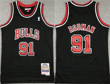 Dennis Rodman Chicago Bulls black jersey