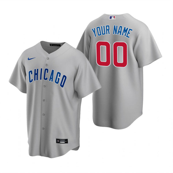 Custom Chicago Cubs gray jersey