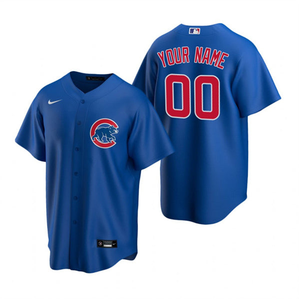 Custom Chicago Cubs royal jersey