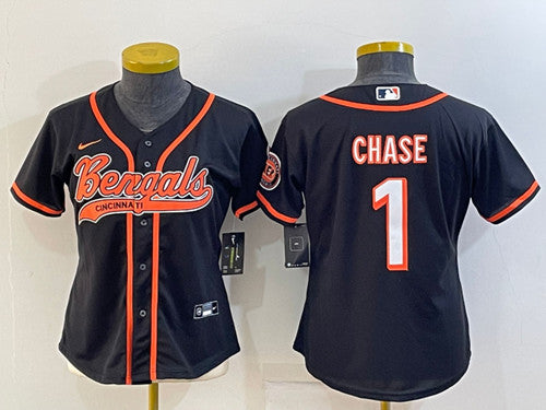 Ja'Marr Chase Cincinnati Bengals black jersey