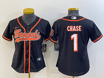 Ja'Marr Chase Cincinnati Bengals black jersey