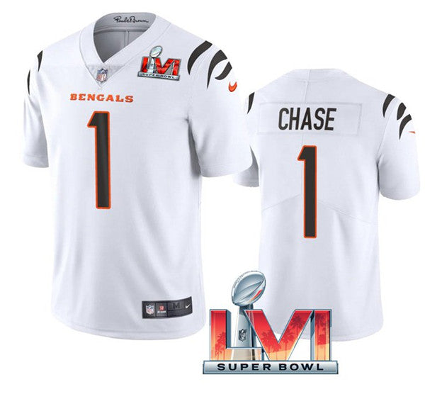 Ja'Marr Chase Cincinnati Bengals white jersey
