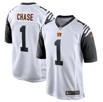 Ja'Marr Chase Cincinnati Bengals white Game jersey