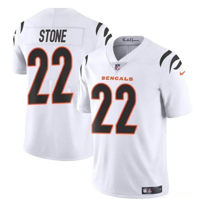 Geno Stone Cincinnati Bengals white jersey