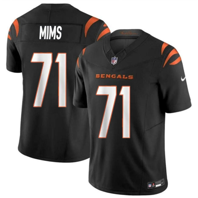 Amarius Mims Cincinnati Bengals black FUSE jersey