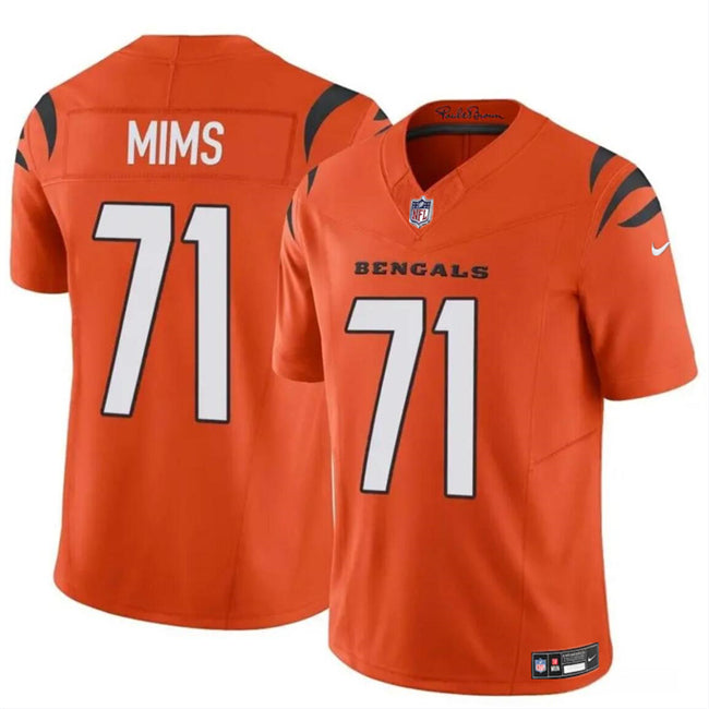 Amarius Mims Cincinnati Bengals orange FUSE jersey