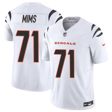 Amarius Mims Cincinnati Bengals white FUSE jersey