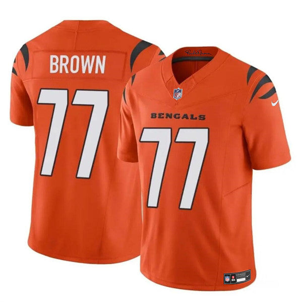 Trent Brown Cincinnati Bengals orange FUSE jersey