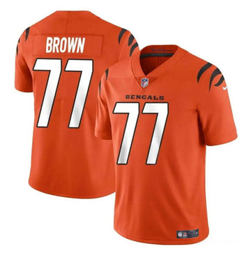 Trent Brown Cincinnati Bengals orange jersey