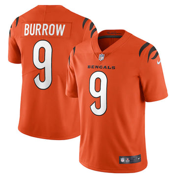 Joe Burrow Cincinnati Bengals orange jersey