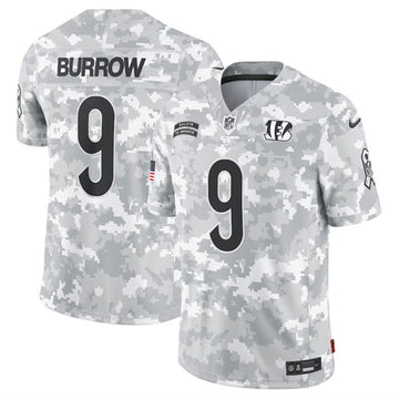 Joe Burrow Cincinnati Bengals camo Salute To Service jersey