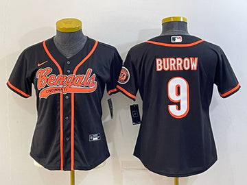 Joe Burrow Cincinnati Bengals black jersey