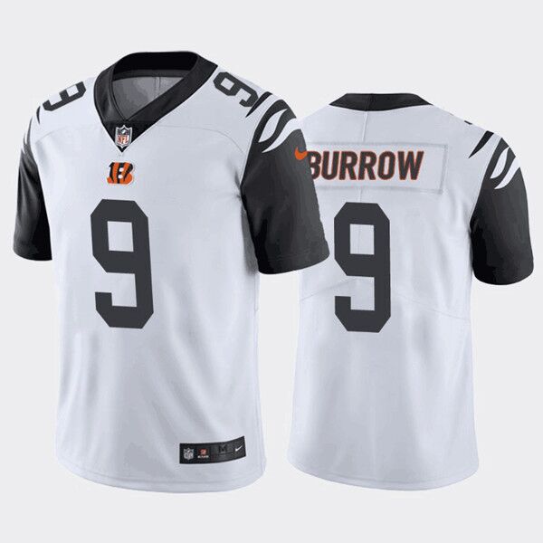 Joe Burrow Cincinnati Bengals white Color Rush jersey