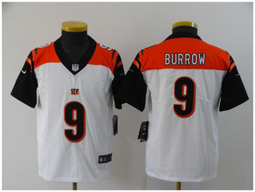 Joe Burrow Cincinnati Bengals white jersey