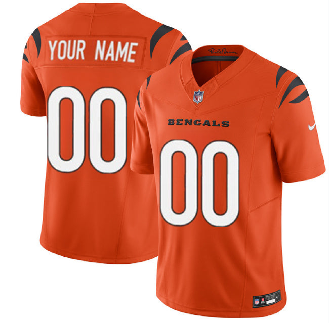 Custom Cincinnati Bengals orange FUSE jersey