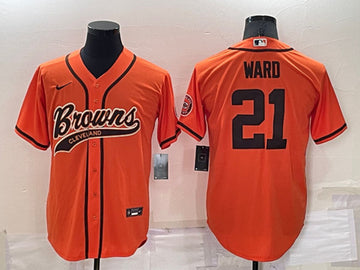 Denzel Ward Cleveland Browns orange jersey