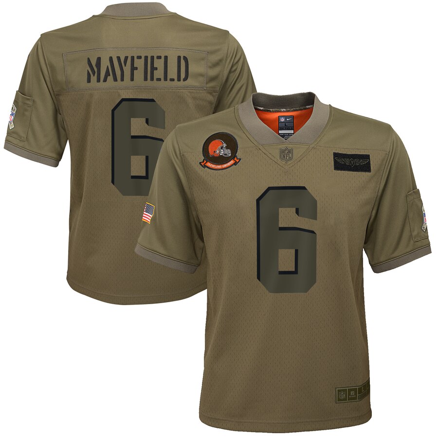 Baker Mayfield Cleveland Browns camo Salute To Service jersey