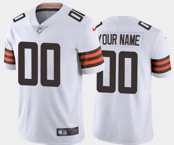 Custom Cleveland Browns white jersey