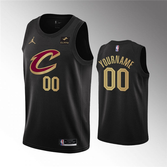 Custom Cleveland Cavaliers black jersey