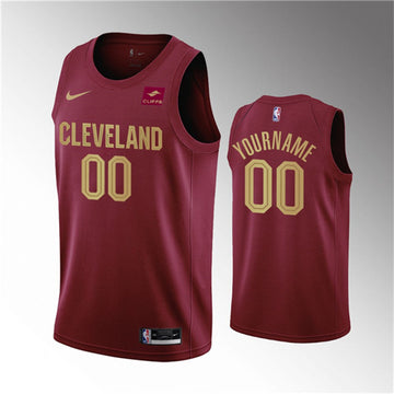 Custom Cleveland Cavaliers red jersey