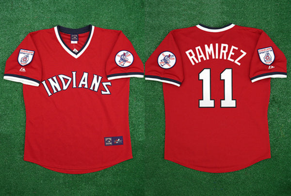 Jose Ramirez Cleveland Guardians red jersey