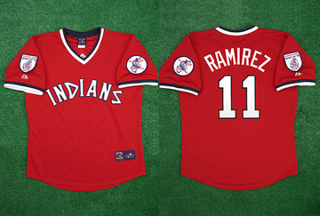 Jose Ramirez Cleveland Guardians red jersey