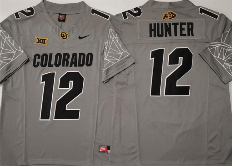 Travis Hunter Colorado Buffaloes grey FUSE jersey