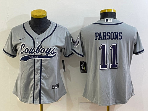 Micah Parsons Dallas Cowboys gray jersey