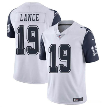 Trey Lance Dallas Cowboys white Color Rush jersey
