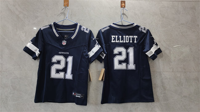 Ezekiel Elliott Dallas Cowboys navy FUSE jersey