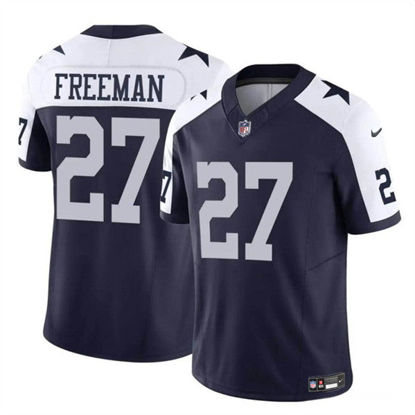 Royce Freeman Dallas Cowboys navy-white FUSE jersey