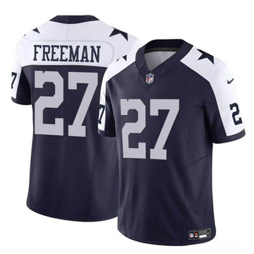 Royce Freeman Dallas Cowboys navy-white FUSE jersey
