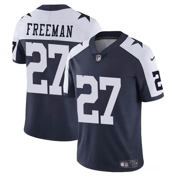 Royce Freeman Dallas Cowboys navy-white jersey
